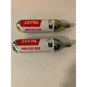 Co2, patron 25 gram 2 stk i pakning