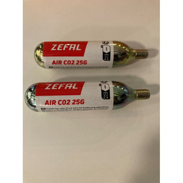 Co2, patron 25 gram 2 stk i pakning